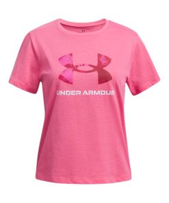 Under Armour Girls-Girls’ UA Big Logo Print Fill Short Sleeve-under armor outlet