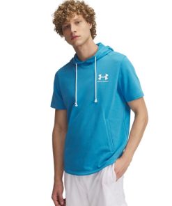 Under Armour Shirts & Tops-Men’s UA Rival Terry Short Sleeve Hoodie-under armor