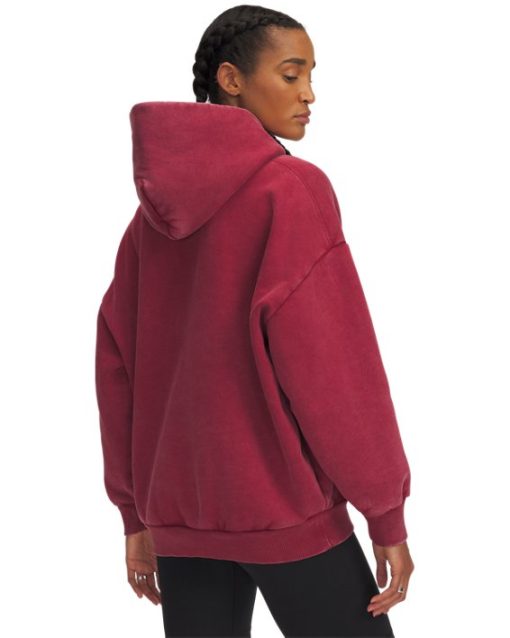 Under Armour Shirts & Tops-Women's UA Icon Heavyweight Fleece Oversized Hoodie-underarmour outlet - Image 2