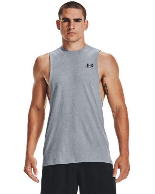 Under Armour Shirts & Tops-Men's UA Left Chest Cut-Off Tank-underarmour outlet