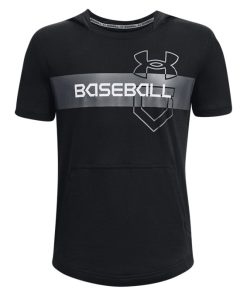 Under Armour Boys-Boys’ UA Baseball Short Sleeve Hoodie-underarmor