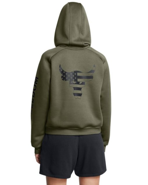 Under Armour Shirts & Tops-Women's Project Rock Armour Fleece® Hoodie-under armour factory house - Image 2