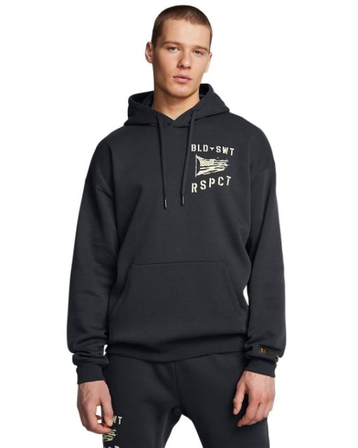 Under Armour Shirts & Tops-Men's Project Rock Icon Fleece Veterans Day Hoodie-under armour factory house