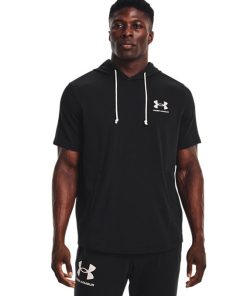 Under Armour Shirts & Tops-Men’s UA Rival Terry Short Sleeve Hoodie-under armoir