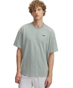 Under Armour Shirts & Tops-Men’s UA Heavyweight Oversized Logo Wash Short Sleeve-under armor