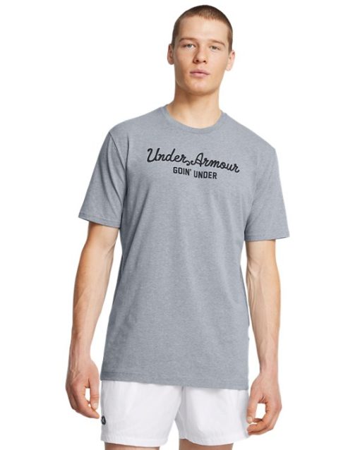 Under Armour Shirts & Tops-Men's UA Golf Script Wordmark Short Sleeve-underarmour