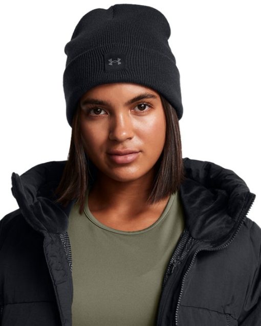 Under Armour Accessories-Women's UA Halftime Cuff Beanie-underarmour outlet - Image 2