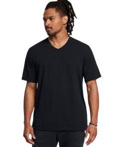 Under Armour Shirts & Tops-Men’s UA Icon Charged Cotton® V-neck Short Sleeve-underarmour outlet