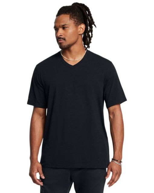 Under Armour Shirts & Tops-Men's UA Icon Charged Cotton® V-neck Short Sleeve-underarmour outlet