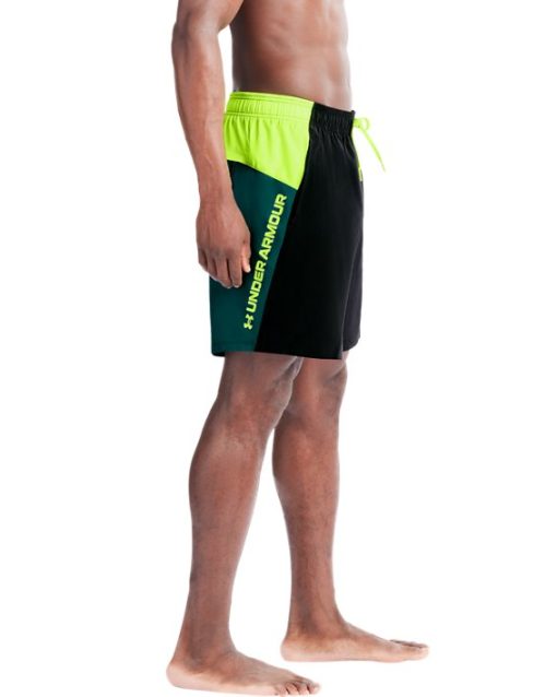 Under Armour Swimwear-Men's UA Colorblock Swim Volley Shorts-under armour factory house - Image 2