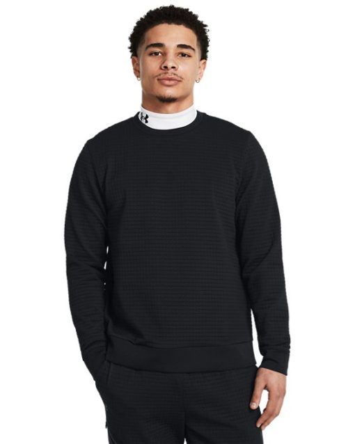 Under Armour Shirts & Tops-Men's UA Unstoppable Fleece Grid Crew-underarmour outlet