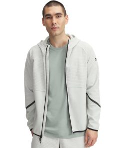 Under Armour-Men’s UA Unstoppable Fleece Grid Full-Zip-underarmour outlet