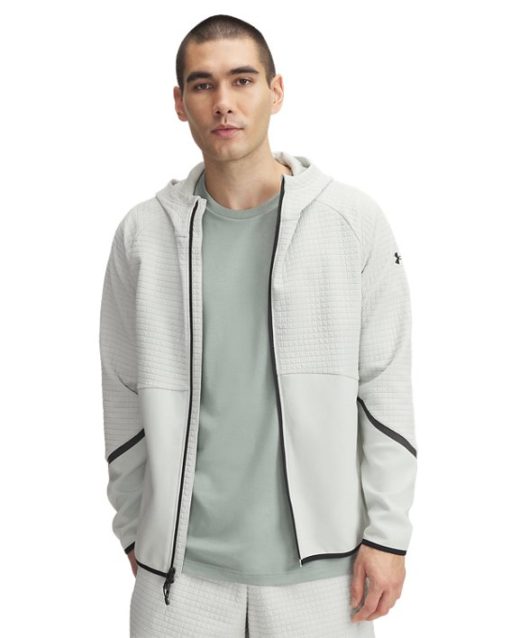 Under Armour-Men's UA Unstoppable Fleece Grid Full-Zip-underarmour outlet