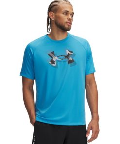 Under Armour Shirts & Tops-Men’s UA Tech™ Print Fill Short Sleeve-under armoir