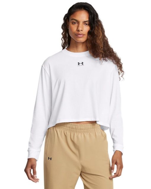 Under Armour Shirts & Tops-Women's UA Rival Boxy Long Sleeve-under armour factory house