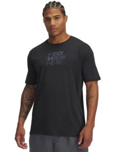 Under Armour Shirts & Tops-Men’s UA Stacked PTH Logo Short Sleeve-under armour factory house