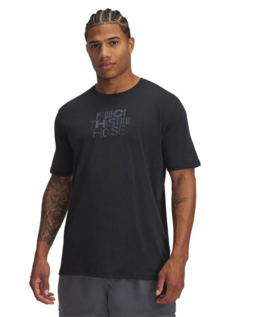 Under Armour Shirts & Tops-Men's UA Stacked PTH Logo Short Sleeve-under armour factory house