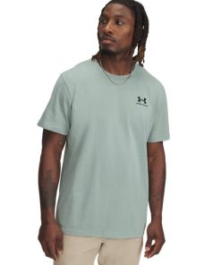 Under Armour Shirts & Tops-Men’s UA Logo Embroidered Heavyweight Short Sleeve-underarmor