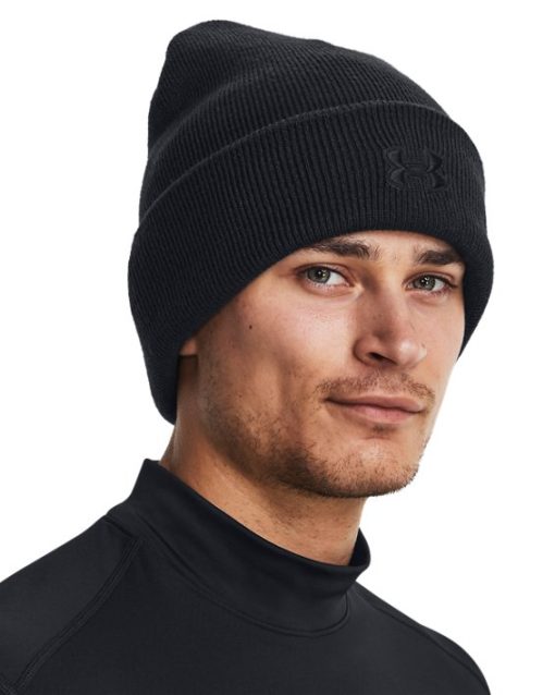 Under Armour Accessories-Men's UA Halftime Tactical Cuff Beanie-under armoir - Image 2