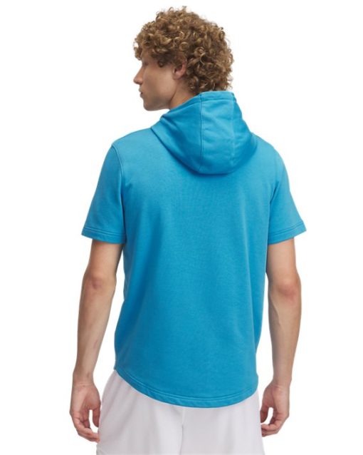 Under Armour Shirts & Tops-Men's UA Rival Terry Short Sleeve Hoodie-under armor - Image 2