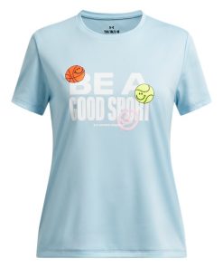 Under Armour Girls-Girls’ UA Tech™ Be A Good Sport Short Sleeve-under armour near me