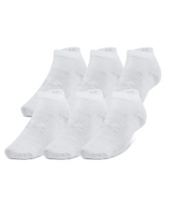 Under Armour Socks-Unisex UA Essential 6-Pack Low Cut Socks-under armoir