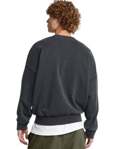 Under Armour Fall Picks-Men’s UA Icon Heavyweight Fleece Wash Oversized Crew-under armour near me 2