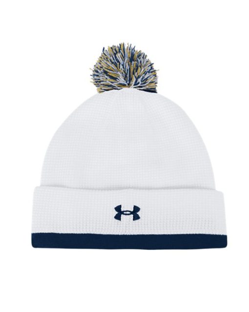 Under Armour-Unisex UA Waffle Knit Collegiate Pom Beanie-underarmour - Image 2