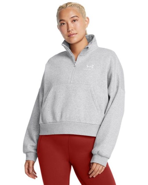 Under Armour Shirts & Tops-Women's UA Icon Fleece Oversized ½ Zip-under armor