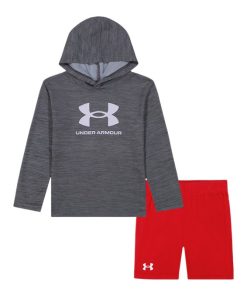 Under Armour Boys-Little Boys’ UA Mesh Hooded T-Shirt & Tech Shorts Set-under armor