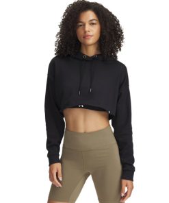 Under Armour Shirts & Tops-Women’s UA Icon Terry Crop Hoodie-under armour near me