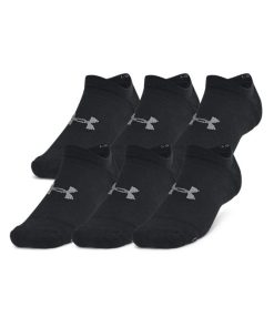 Under Armour Socks-Unisex UA Essential Cushion 6-Pack No Show Socks-underarmor