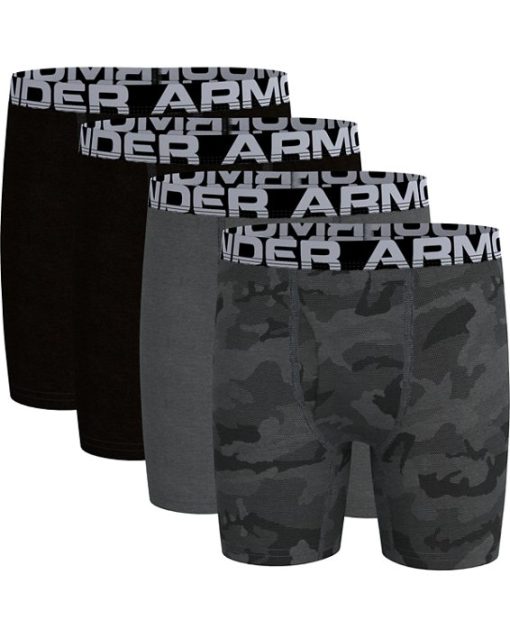 Under Armour Boys-Boys' UA Cotton Boxerjock® Camo 4-Pack-under armour factory house