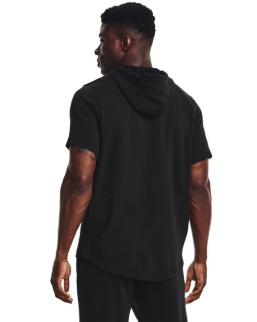 Under Armour Shirts & Tops-Men's UA Rival Terry Short Sleeve Hoodie-under armoir - Image 2