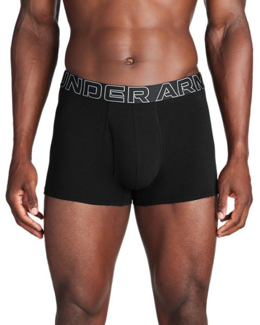 Under Armour Underwear-Men's UA Performance Cotton 3" 3-Pack Boxerjock®-underarmour outlet