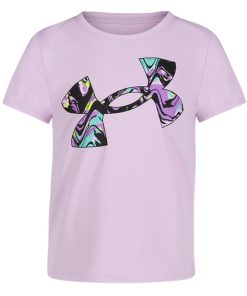 Under Armour Girls-Little Girls’ UA Dyed Map Logo T-Shirt-underarmor