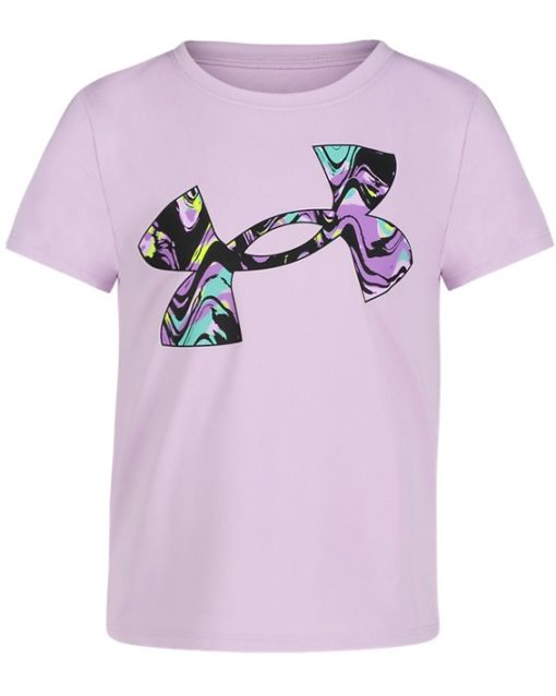 Under Armour Girls-Little Girls' UA Dyed Map Logo T-Shirt-underarmor