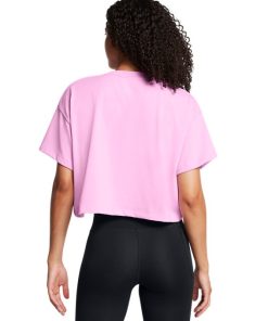 Under Armour Shirts & Tops-Women’s UA Varsity Mix Heavyweight Crop Short Sleeve-under armor outlet 2