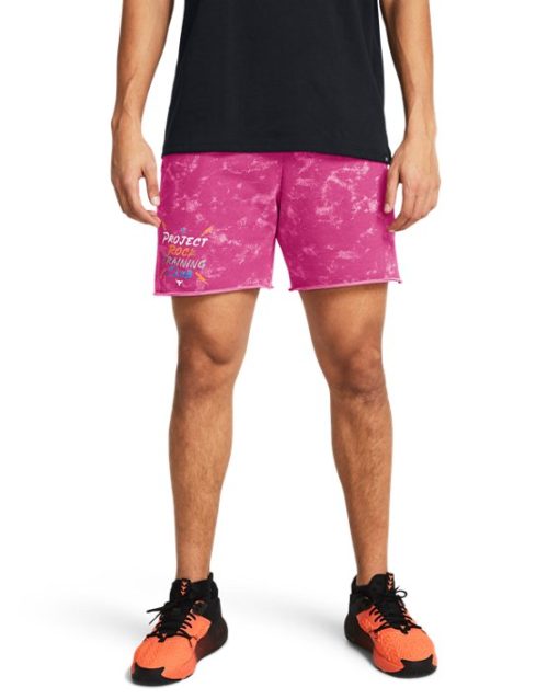 Under Armour Shorts-Men's Project Rock Terry Printed UG Shorts-under armor