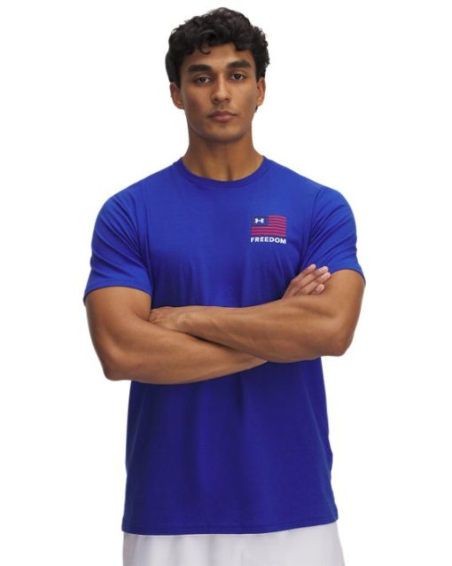 Under Armour Shirts & Tops-Men's UA Freedom Left Chest Short Sleeve-underarmour