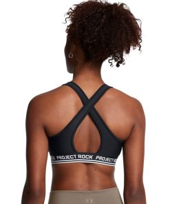 Under Armour-Women’s Project Rock Crossback Mid Sports Bra-underarmour 2