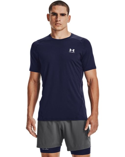 Under Armour Shirts & Tops-Men's HeatGear® Fitted Short Sleeve-under armour factory house - Image 2