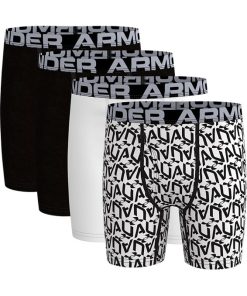 Under Armour Boys-Boys’ UA Cotton Cube Logo 4-Pack Boxerjock®-under armor 2