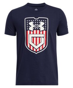 Under Armour Boys-Boys’ UA Baseball Freedom Short Sleeve-under armoir