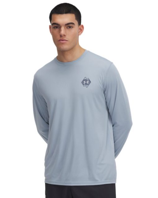 Under Armour Shirts & Tops-Men's UA Drift Tide Knit Mountain Long Sleeve-under armor outlet