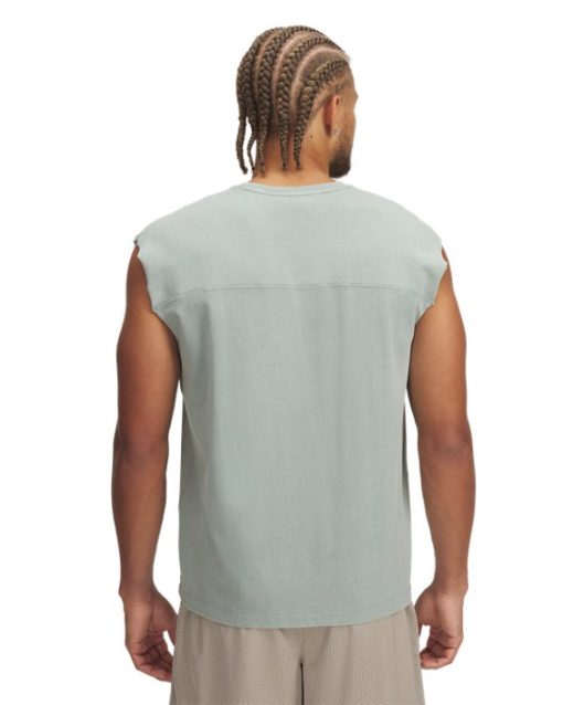 Under Armour Shirts & Tops-Men's UA Icon Heavyweight Cotton Tank-under armour outlet - Image 2