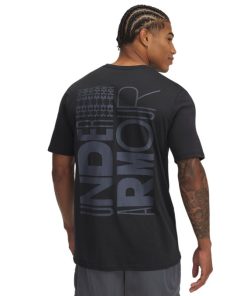 Under Armour Shirts & Tops-Men’s UA Stacked PTH Logo Short Sleeve-underarmor 2