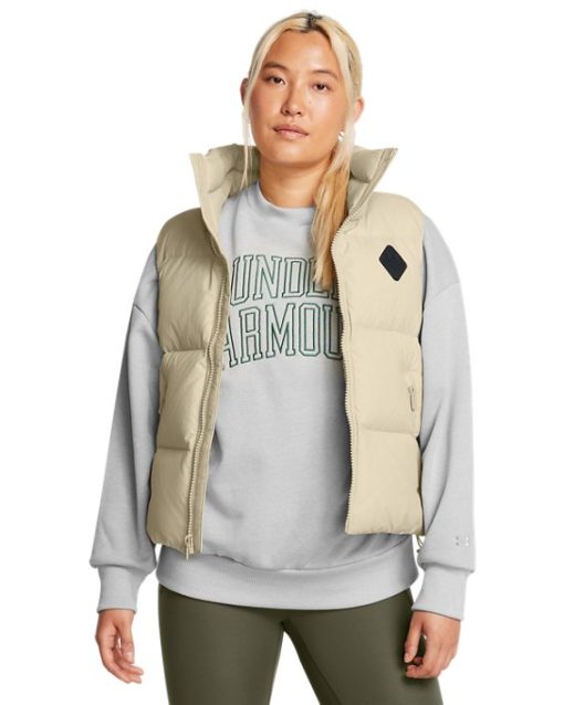 Under Armour Jackets & Vests-Women's ColdGear® Infrared Down Crinkle Vest-under armour factory house