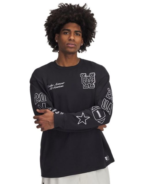 Under Armour Shirts & Tops-Men's UA Heavyweight Cotton All America Oversized Long Sleeve-underarmour outlet