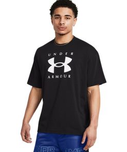 Under Armour Shirts & Tops-Men’s UA Heavyweight Oversized Branded Short Sleeve-under armour outlet